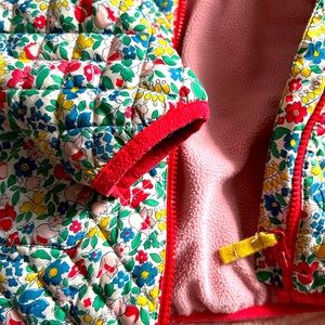 Mini-boden girls rain resistance jacket fleece lined